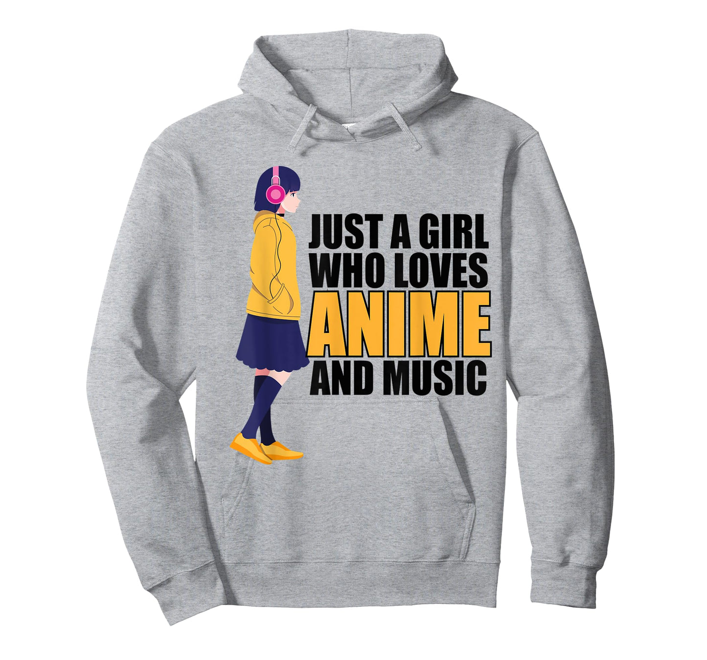Just A Girl Who Loves Anime and Music Anime Lover Girls Teen T-Shirt