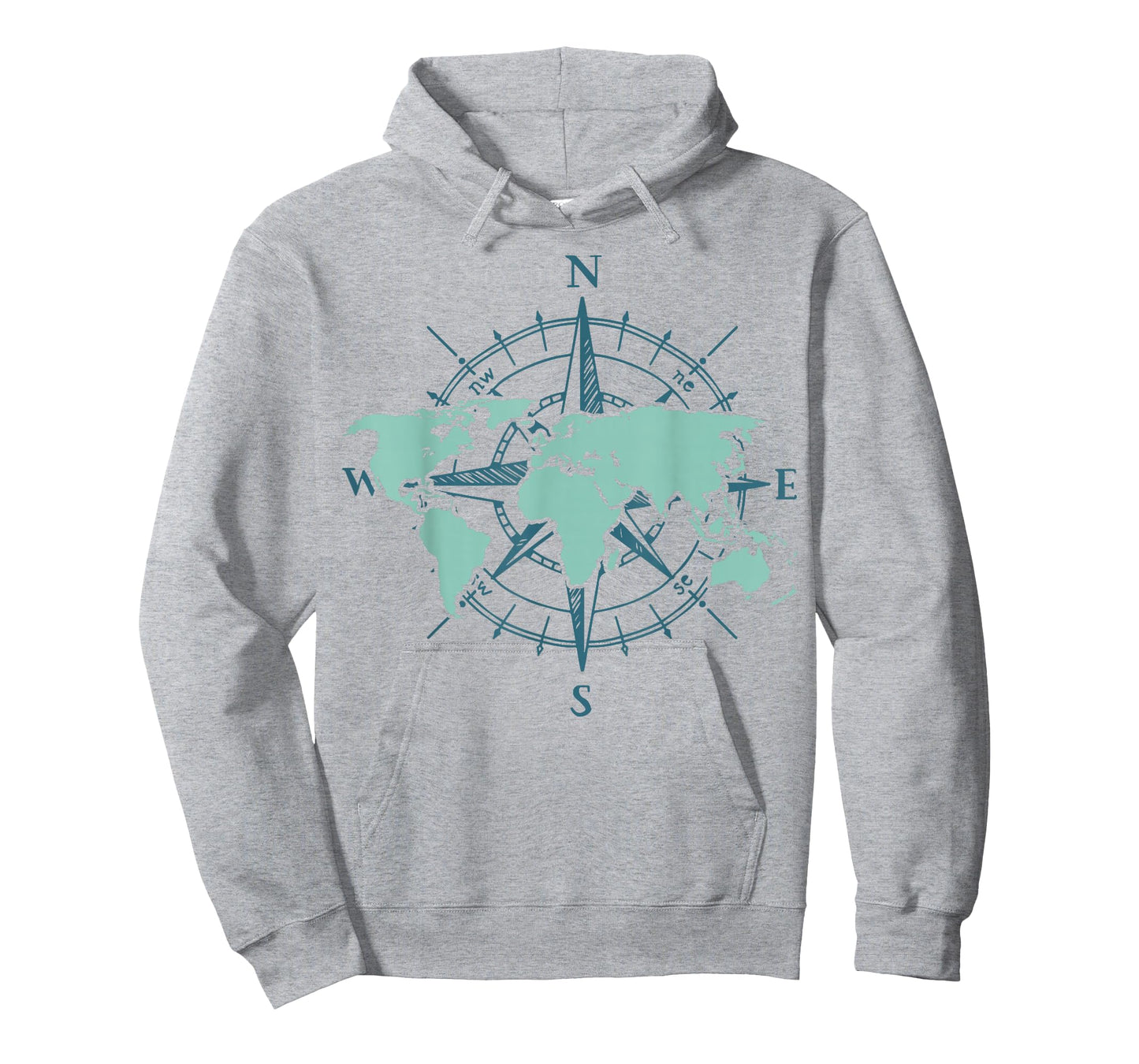 Travel Compass World Travel Map Globe World Map T-Shirt