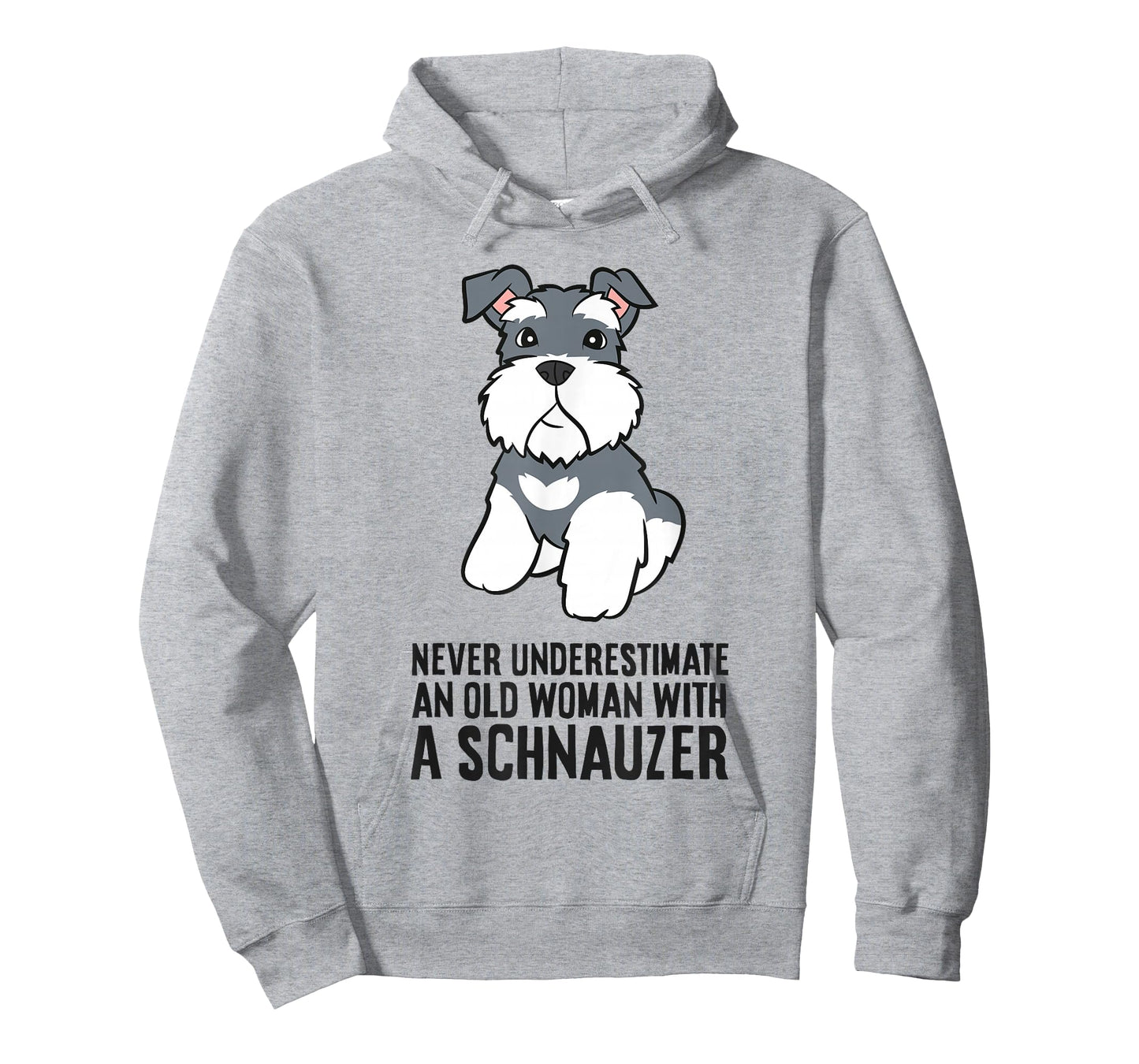 Never Underestimate An Old Woman With A Schnauzer T-Shirt