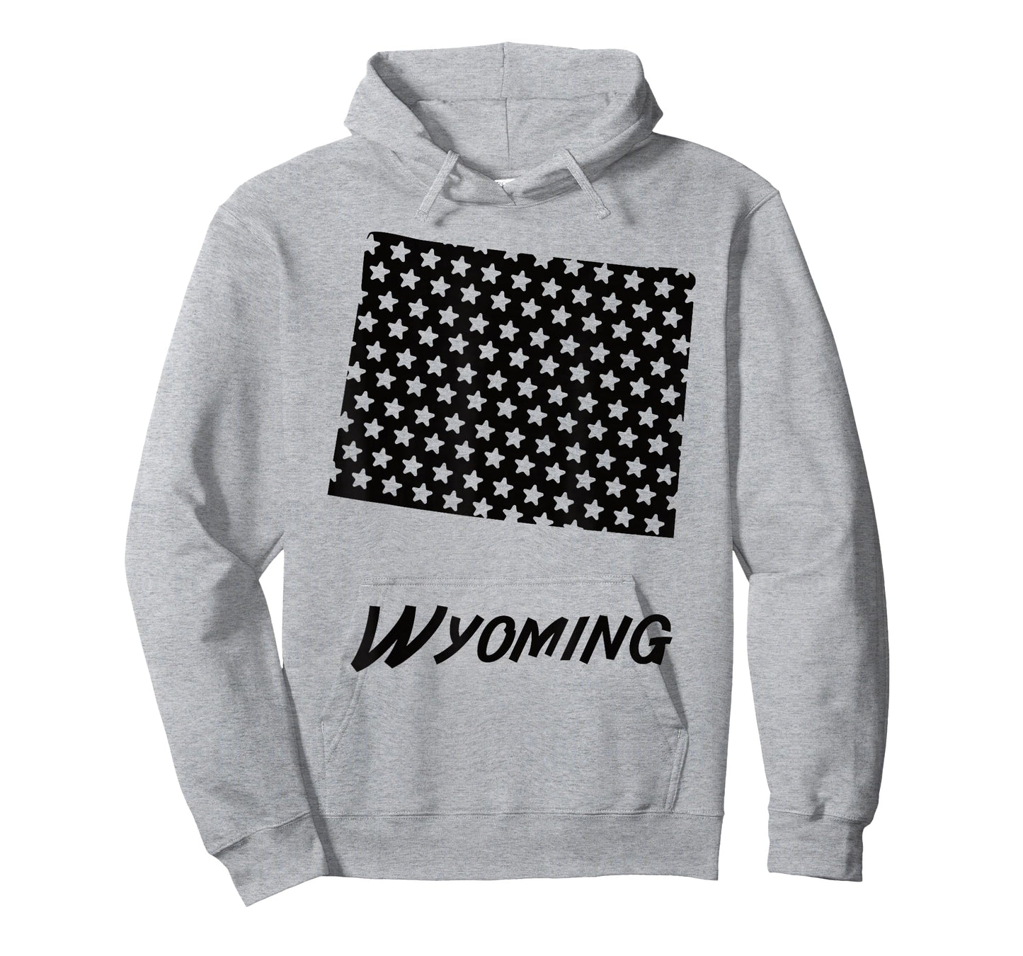 Wyoming USA State Outline Stars Vintage Retro Design T-Shirt