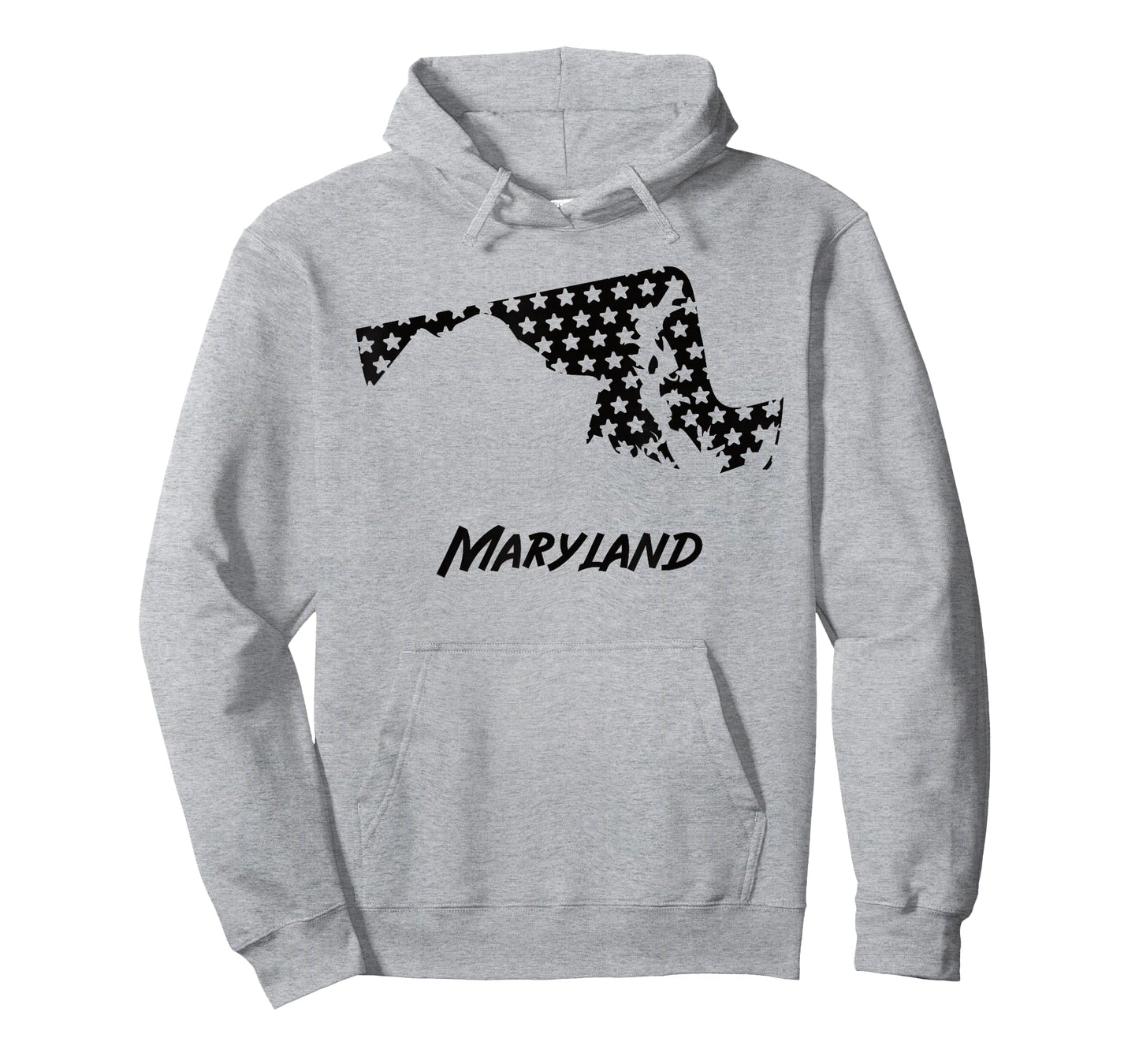 Maryland USA State Outline Stars Vintage Retro Design T-Shirt
