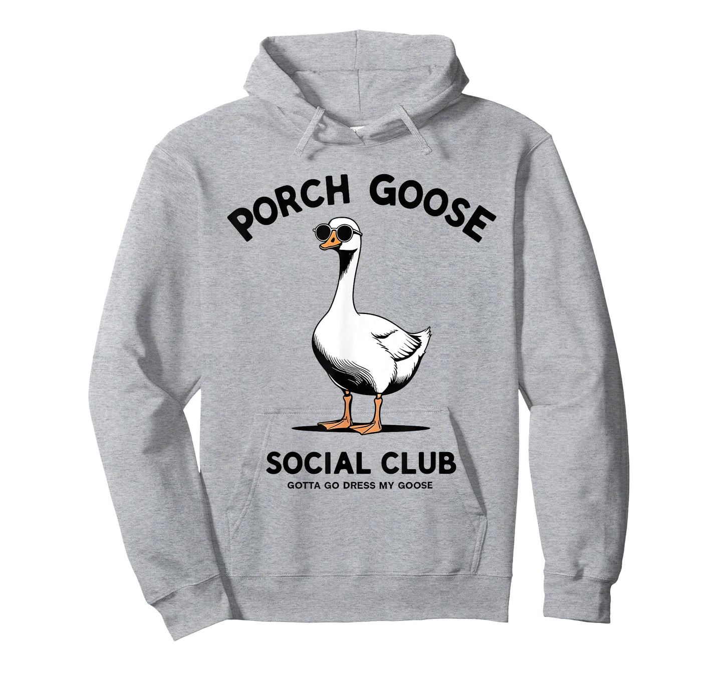Porch Goose Social Club Funny Lawn Ornament T-Shirt