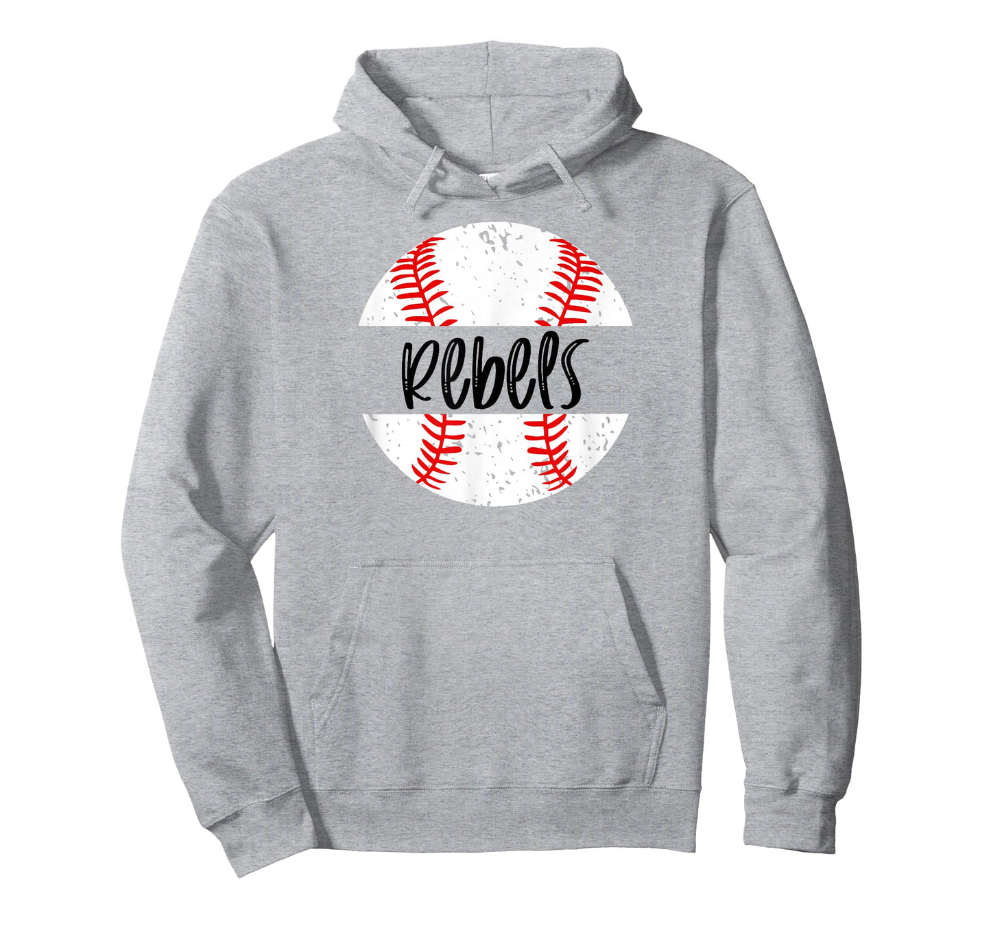 Rebels Baseball Team Mascot School Spirit Game Day T-Shirt