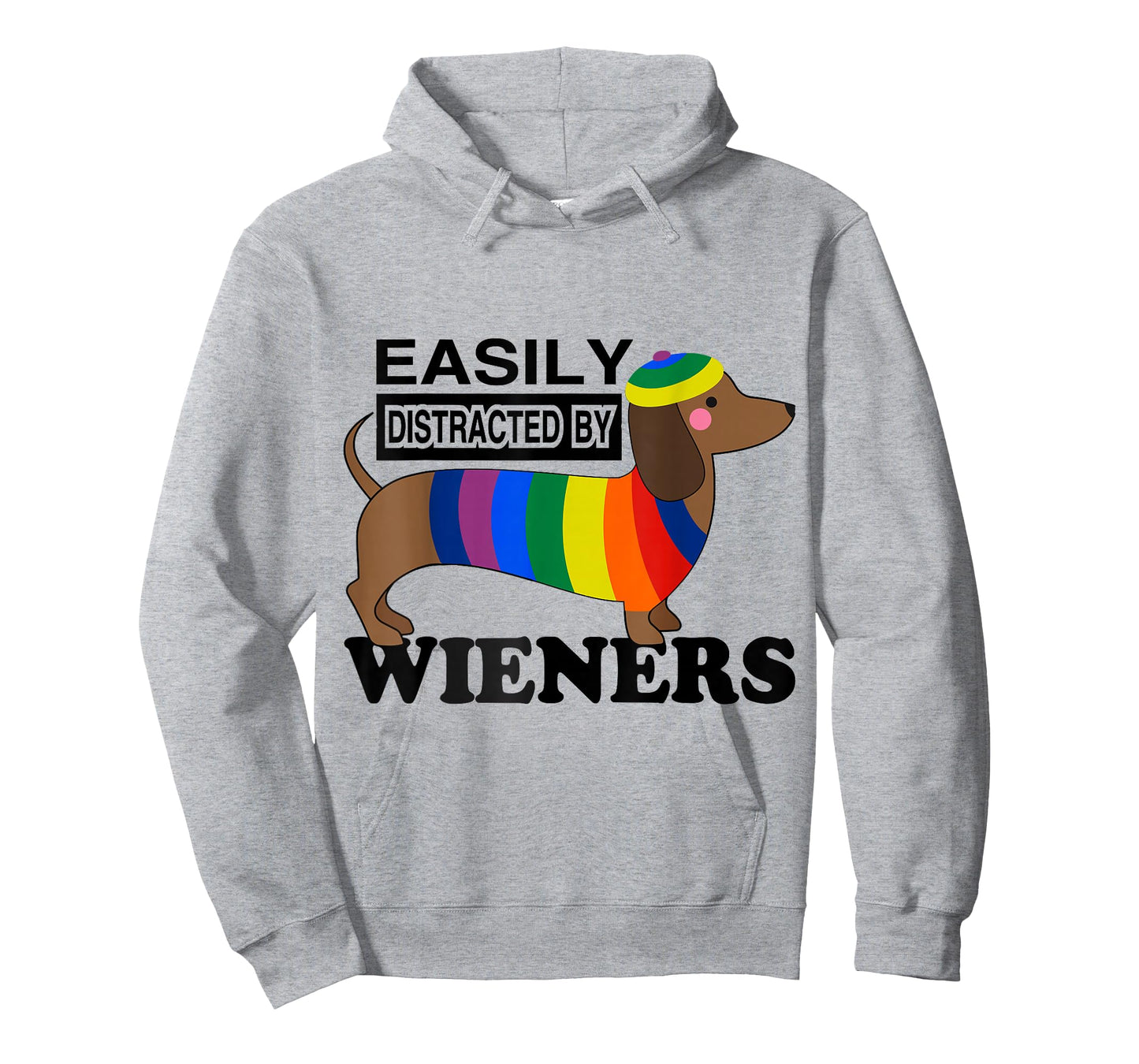 Rainbow LGBT Love Weiners Dogs Love Funny Gay Man Pride Fun T-Shirt