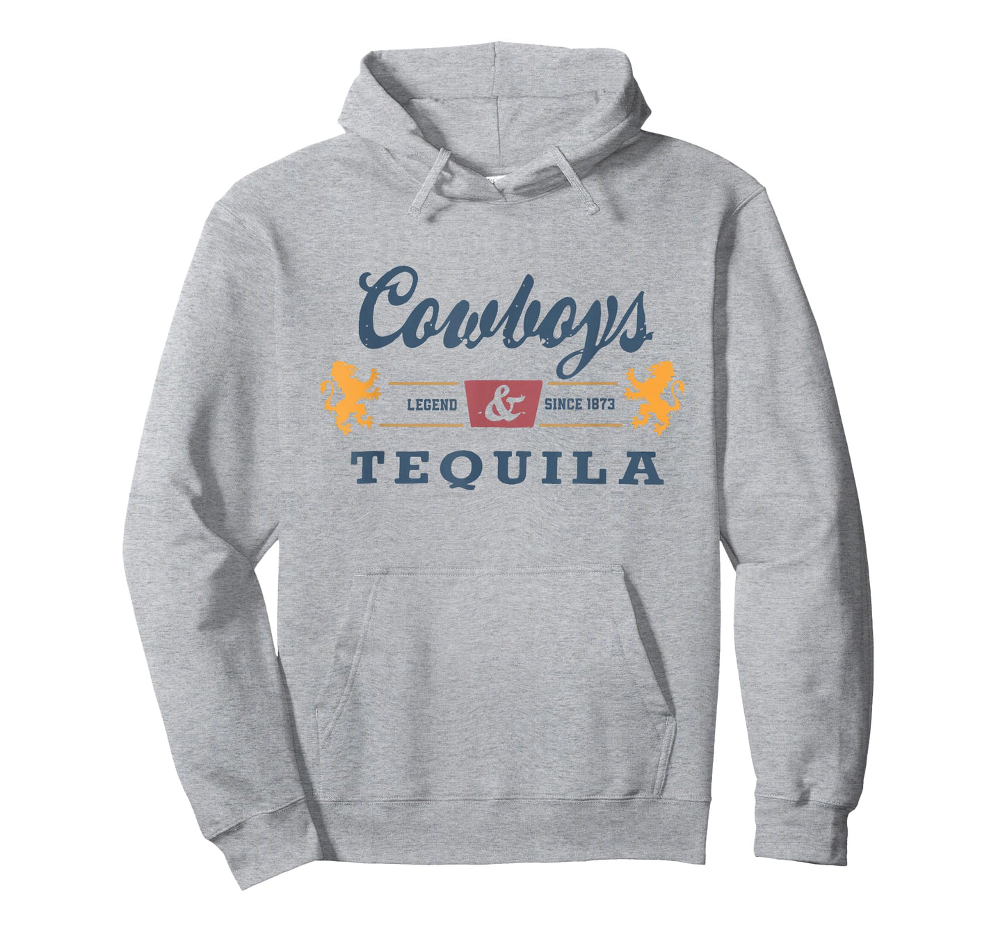 Vintage Cowboys And Tequila Western Funny Tequila Drinking T-Shirt