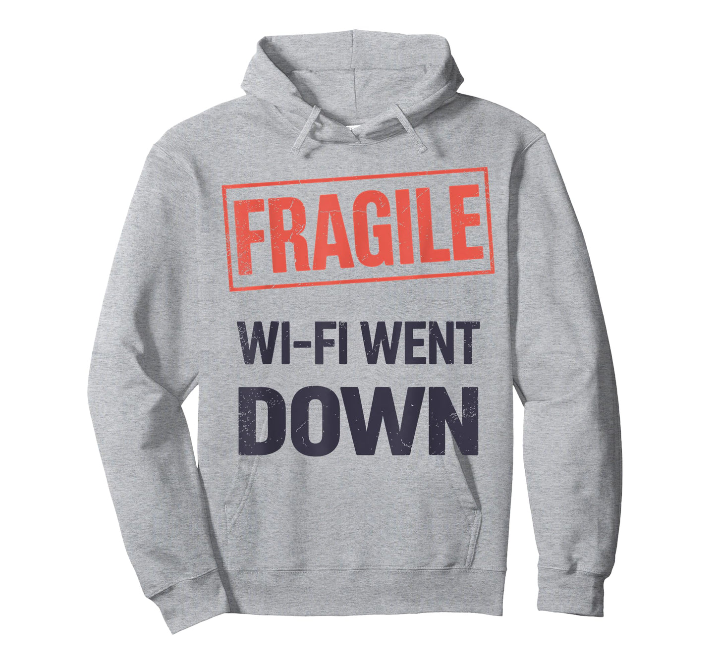Fragile Wi-Fi Went Down โ Funny Internet Outage Gamer T-Shirt