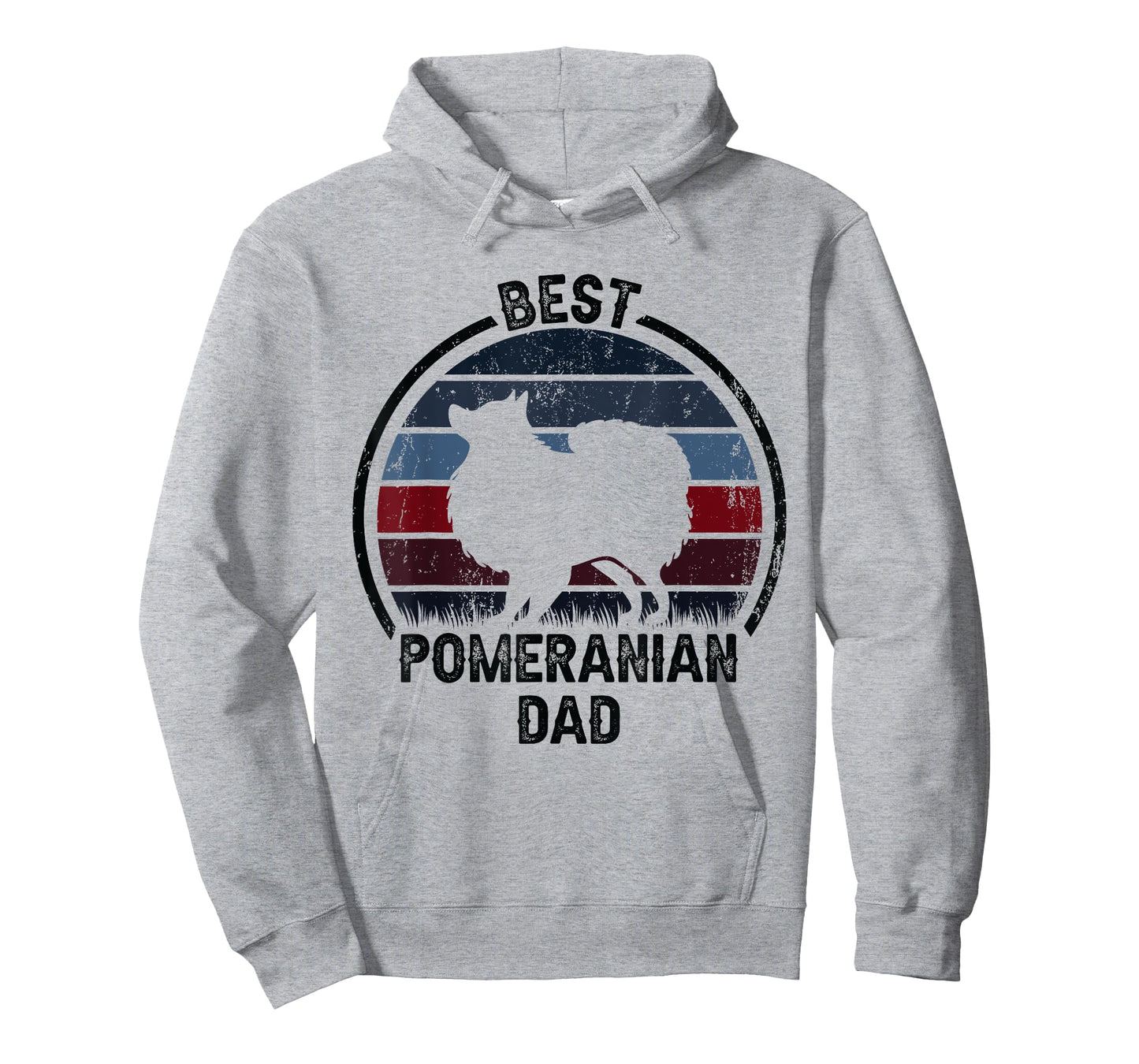 Best Dog Father Dad - Vintage Pom Pomeranian T-Shirt