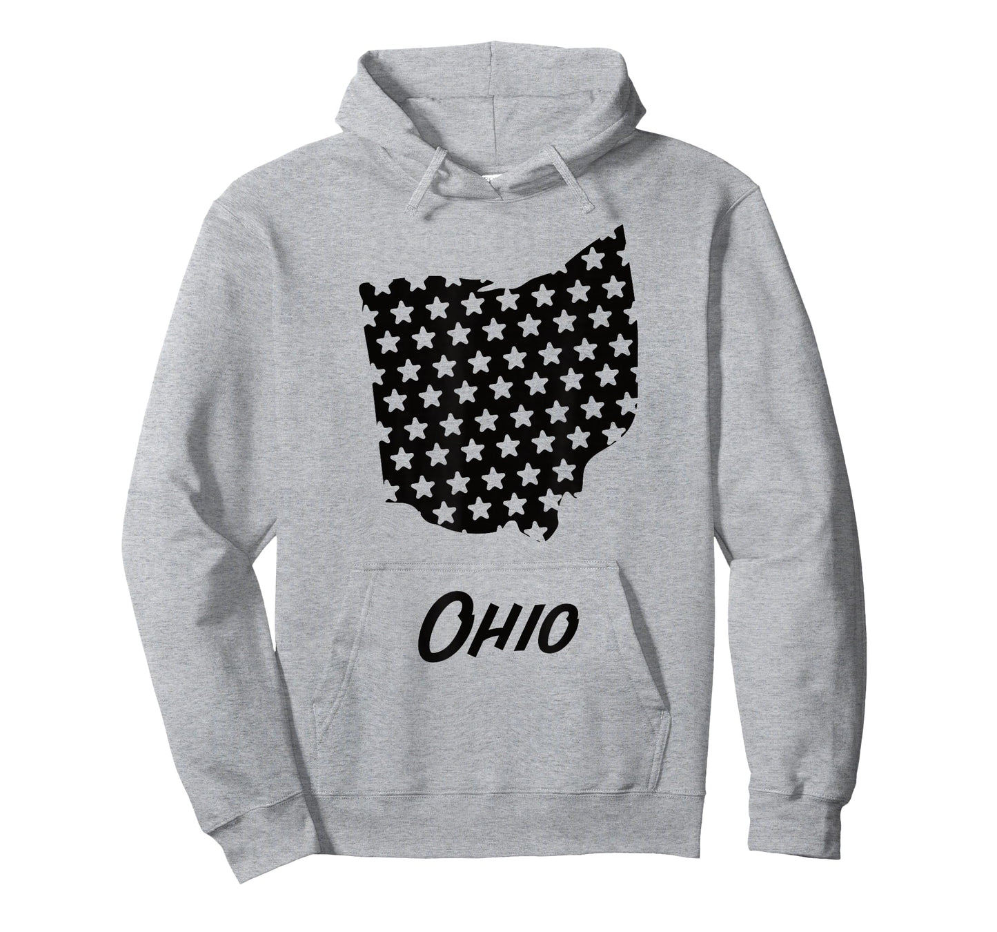 Ohio USA State Outline Stars Vintage Retro Design T-Shirt