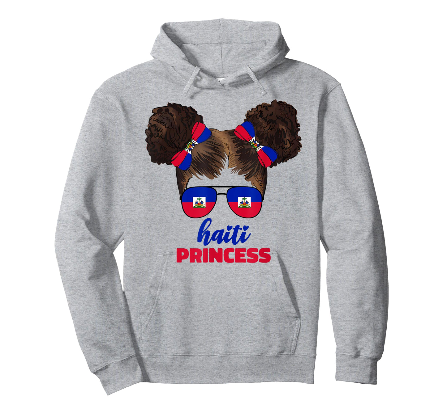 Haitian Princess Kids Youth For Girls Haiti Flag Pride Ayiti T-Shirt
