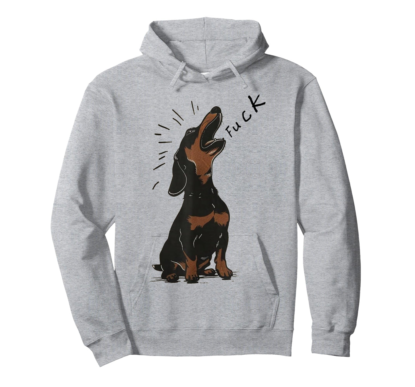 Angry - Dachshund Dog Fuck Howling Yelling Art T-Shirt