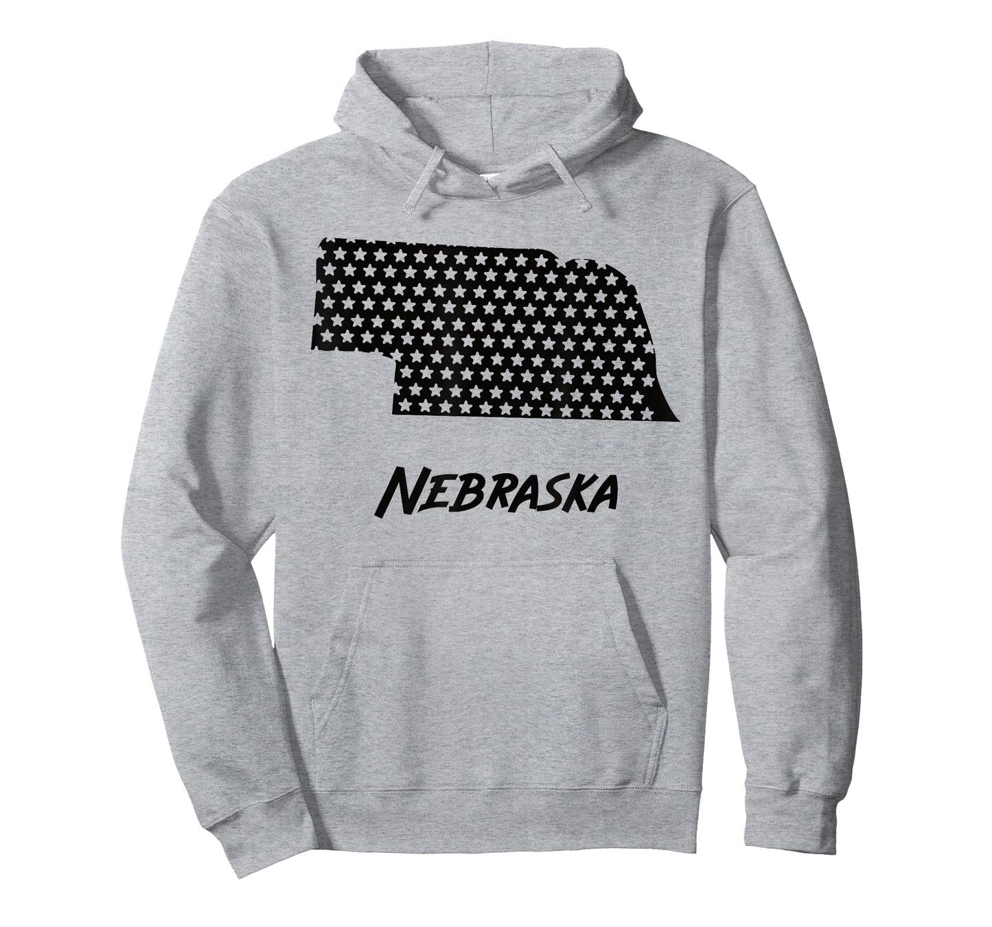 Nebraska USA State Outline Stars Vintage Retro Design T-Shirt