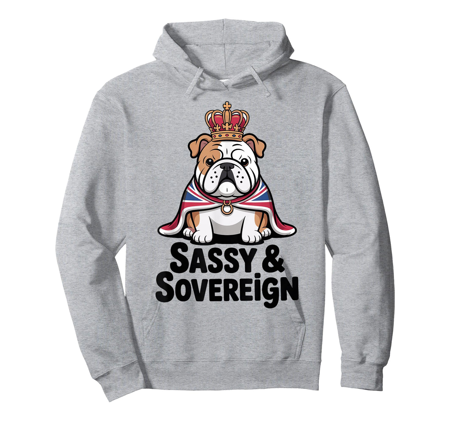 London Sassy British Bulldog with Union Jack Cape T-Shirt