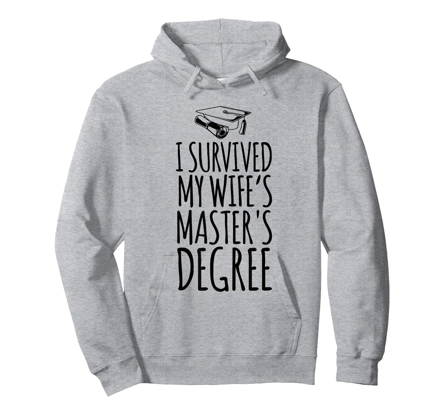 I Survived My Wife's Master's Degree Shirt Wife Graduation T-Shirt