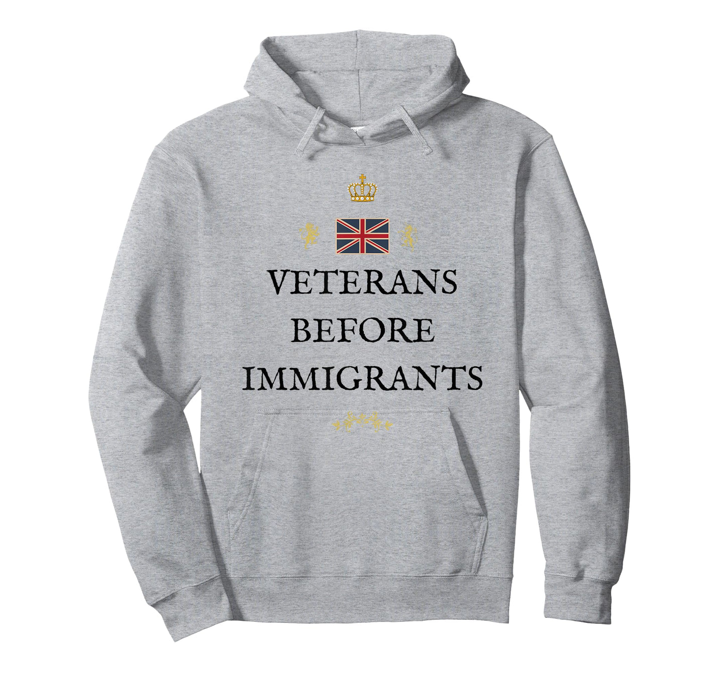 Women Men Patriotic British Pride Supporters Veterans First T-Shirt