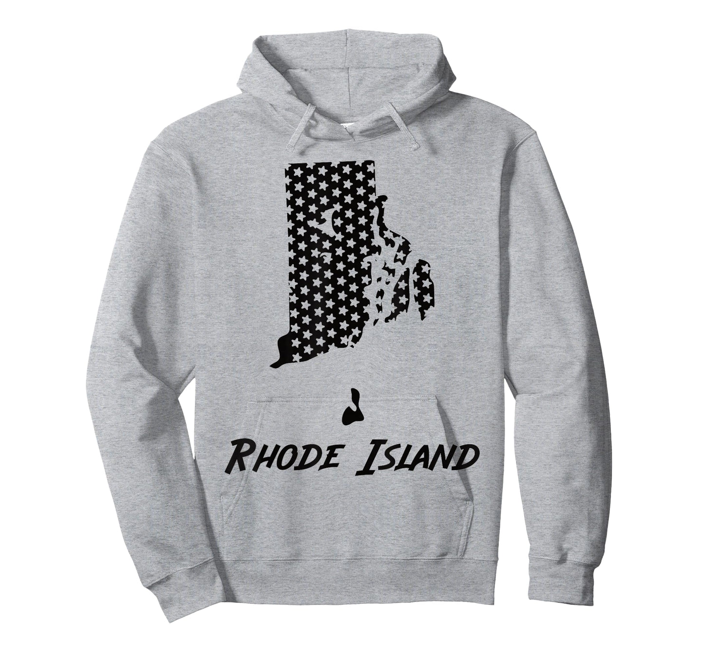 Rhode Island USA State Outline Stars Vintage Retro Design T-Shirt