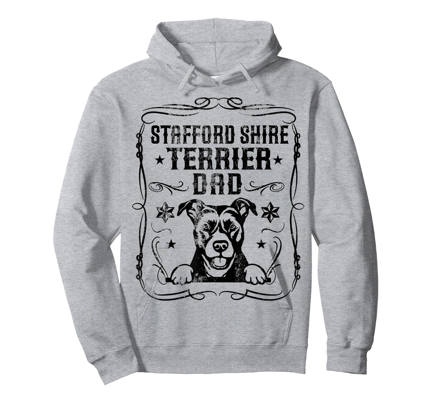 Stafford Shire Terrier Dad Best Dog Lover Father Day Themed T-Shirt for Men Women
