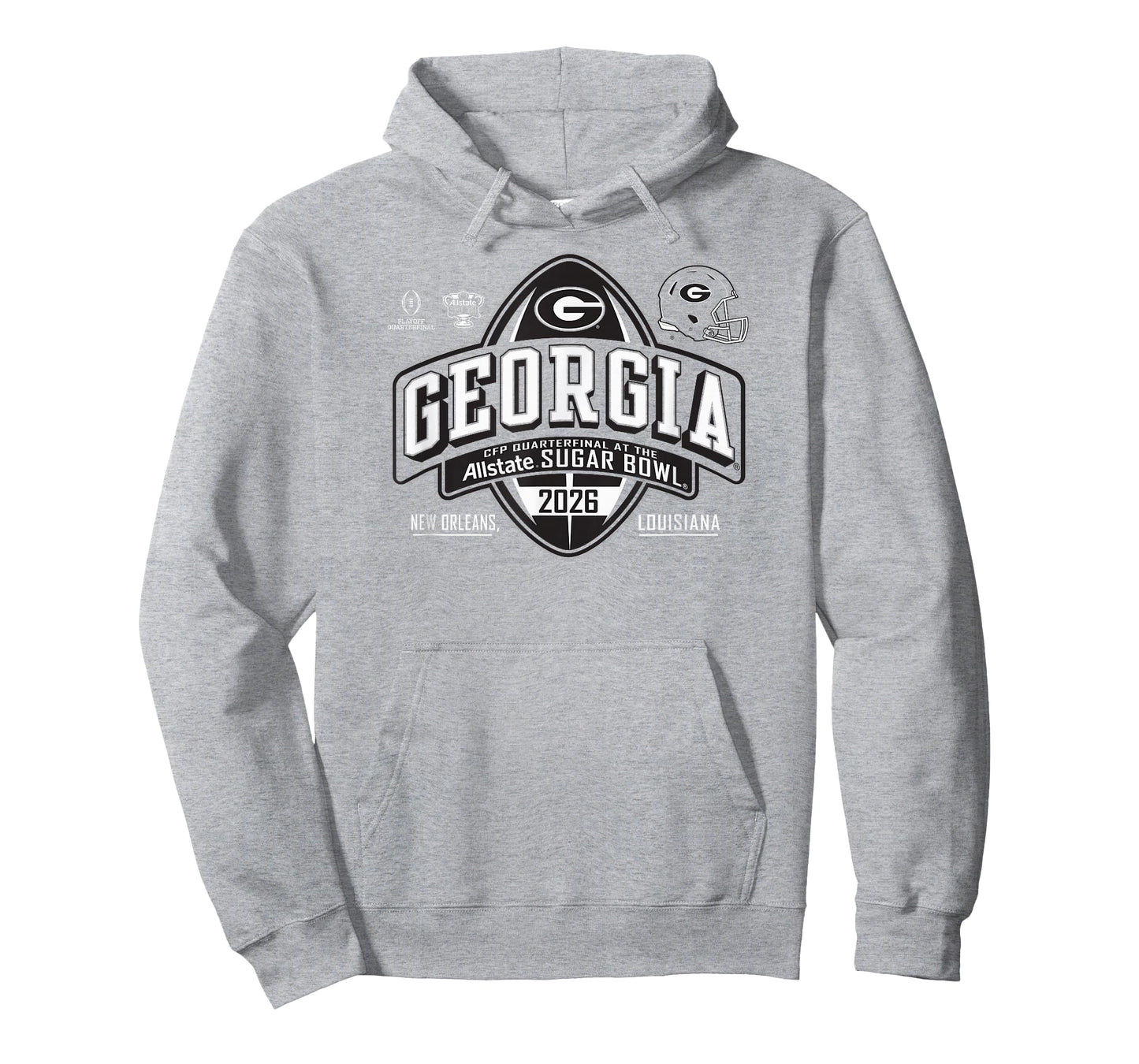 Georgia Bulldogs Sugar Bowl 2025-2026 CFP Quarterfinal Red T-Shirt