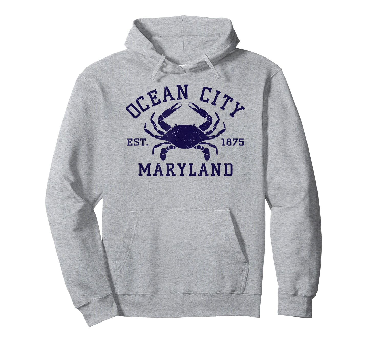 Ocean City Maryland Crab Souvenir Retro Throwback Men Women T-Shirt