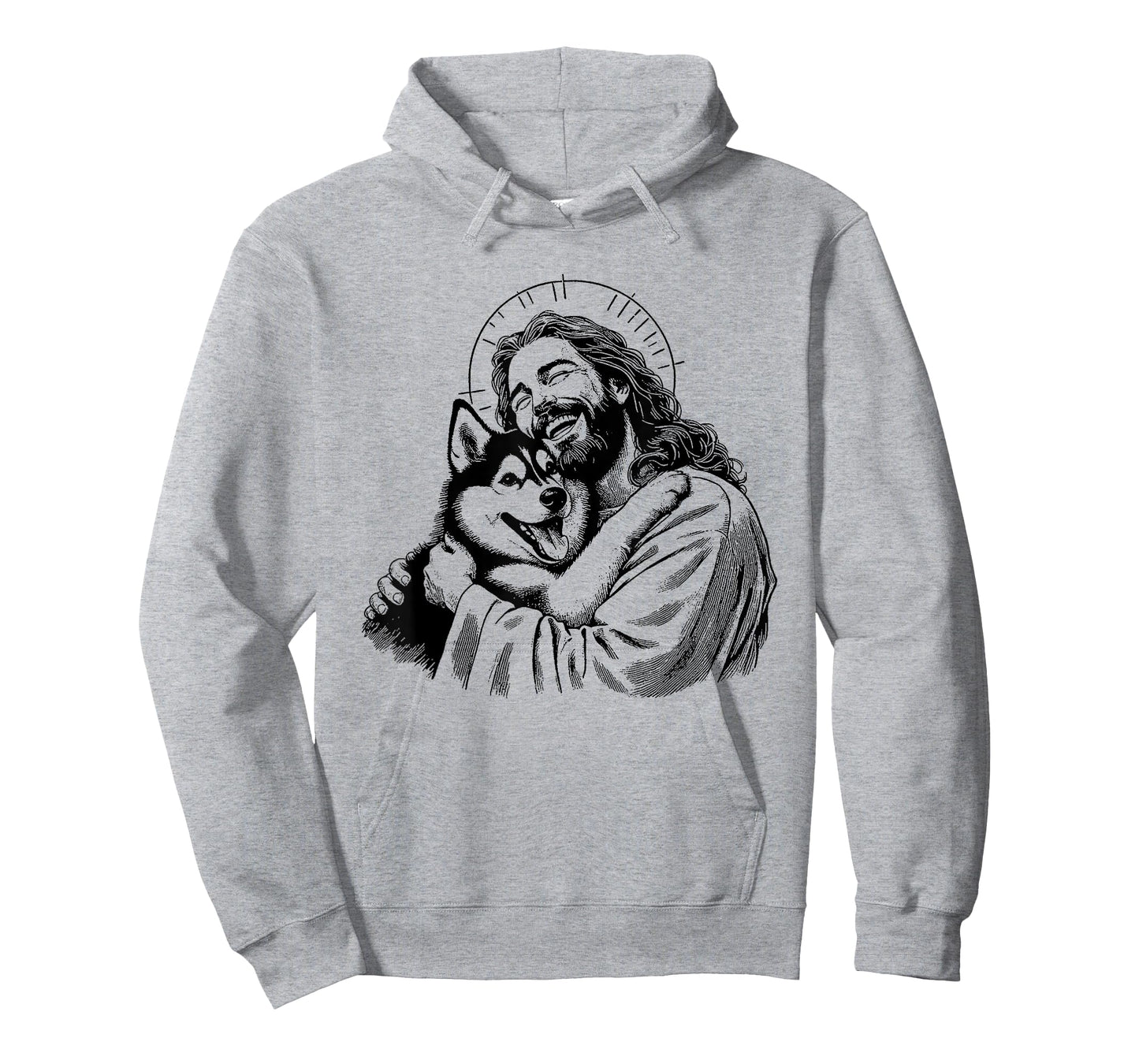 Jesus Siberian Husky - Funny Christian Religious Dog Lover T-Shirt for Men Women Girls Kids