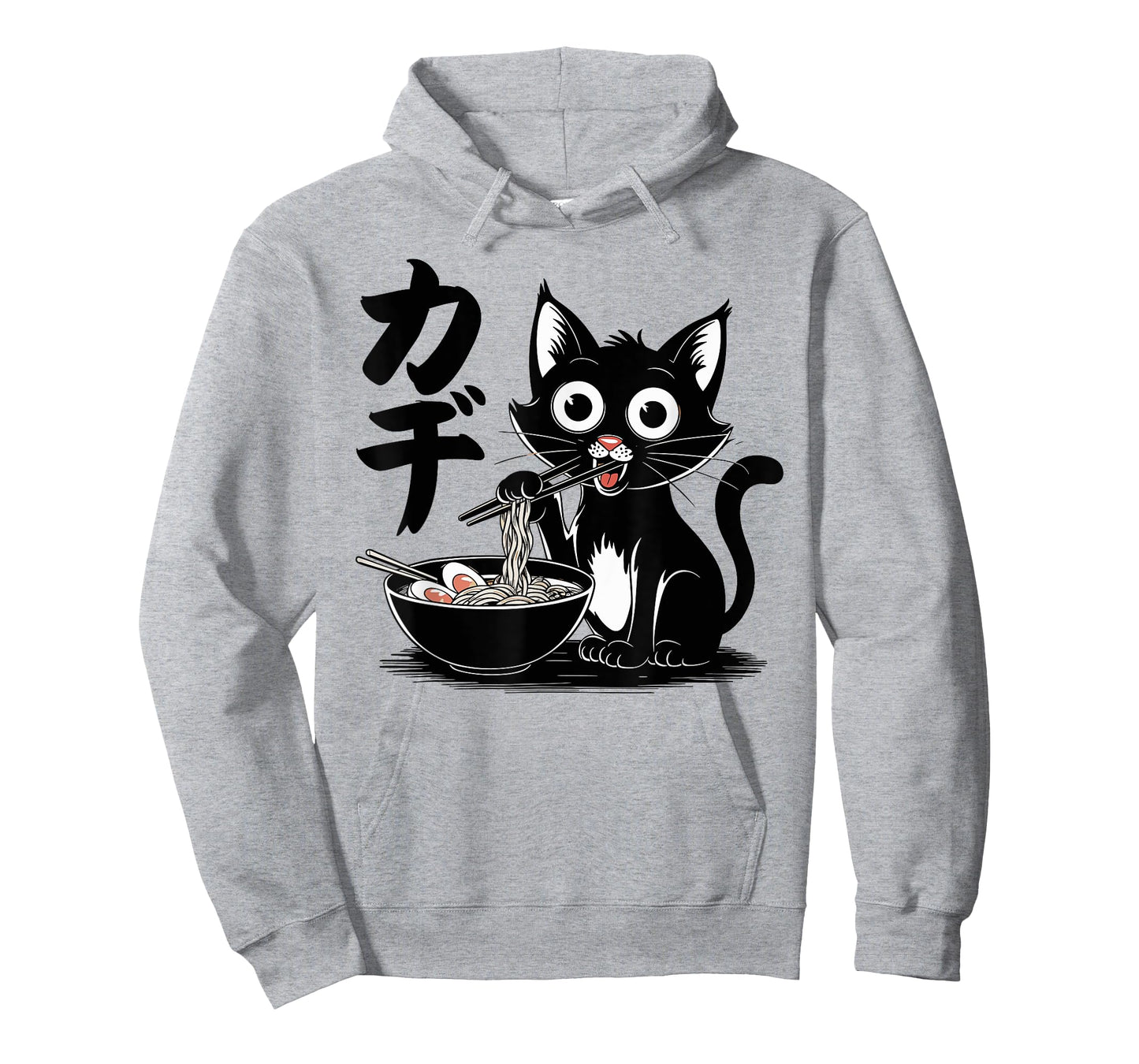 Funny Cat Ramen Noodle Japanese Kawaii Anime Otaku Style T-Shirt