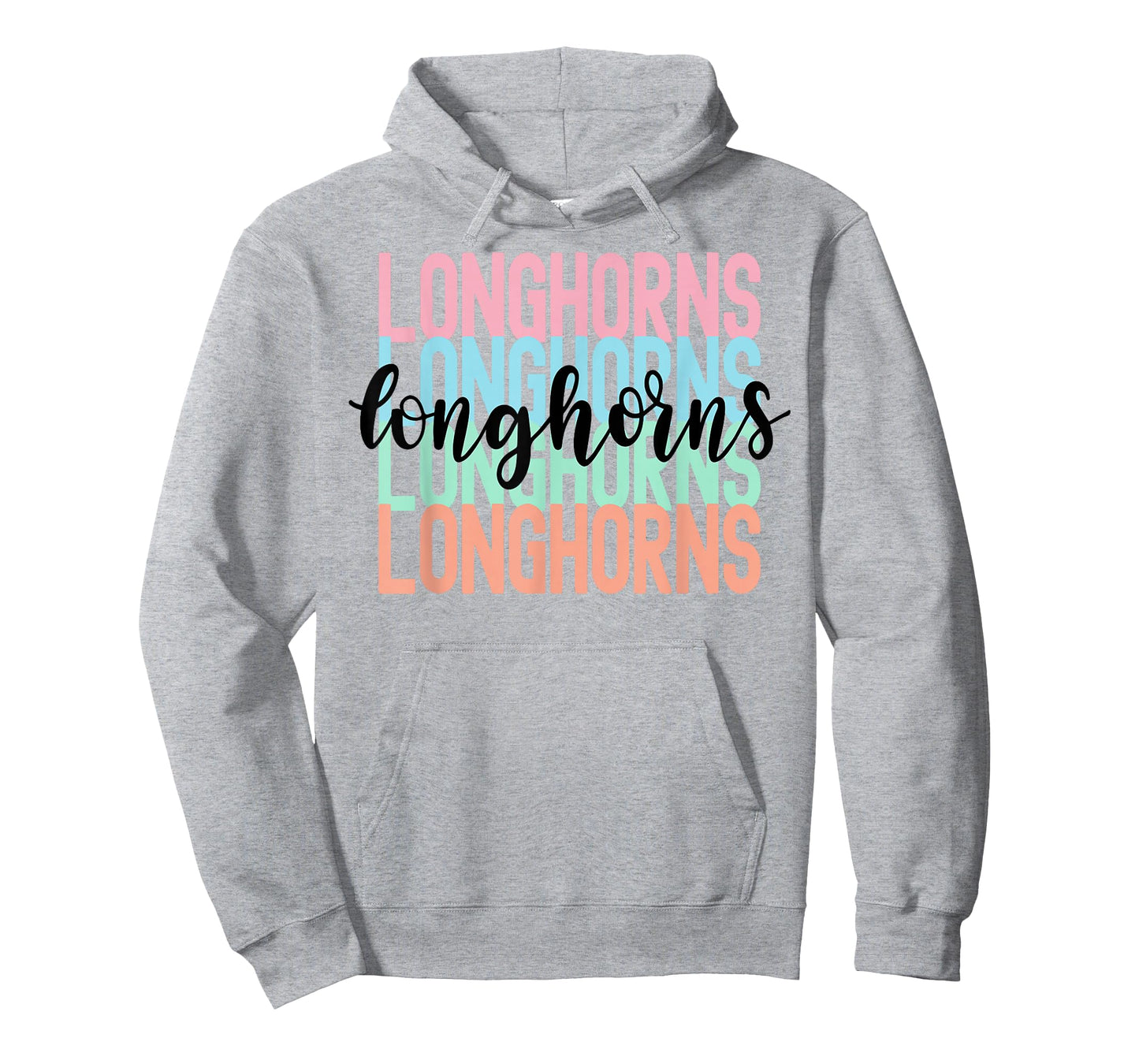Longhorns Team Mascot School Spirit Game Night T-Shirt