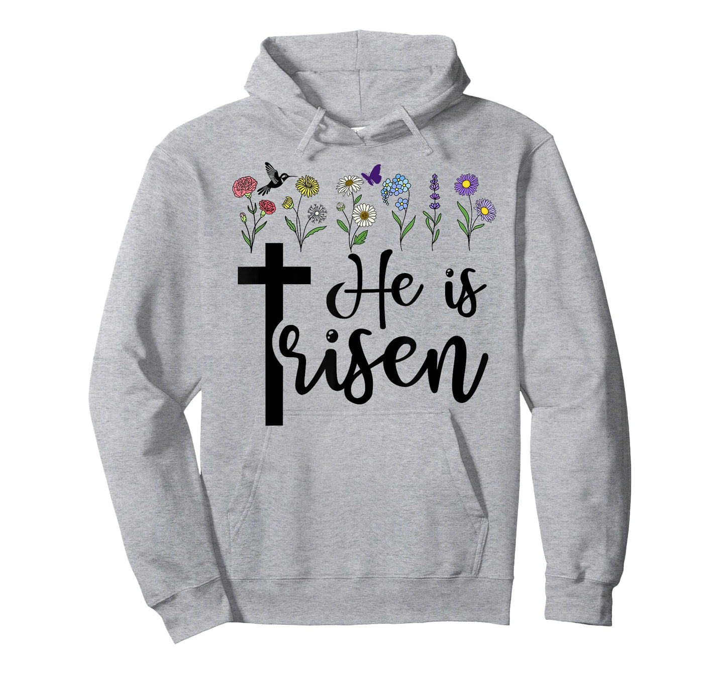 He is Risen Happy Easter He has Risen Cross Jesus Christian T-Shirt