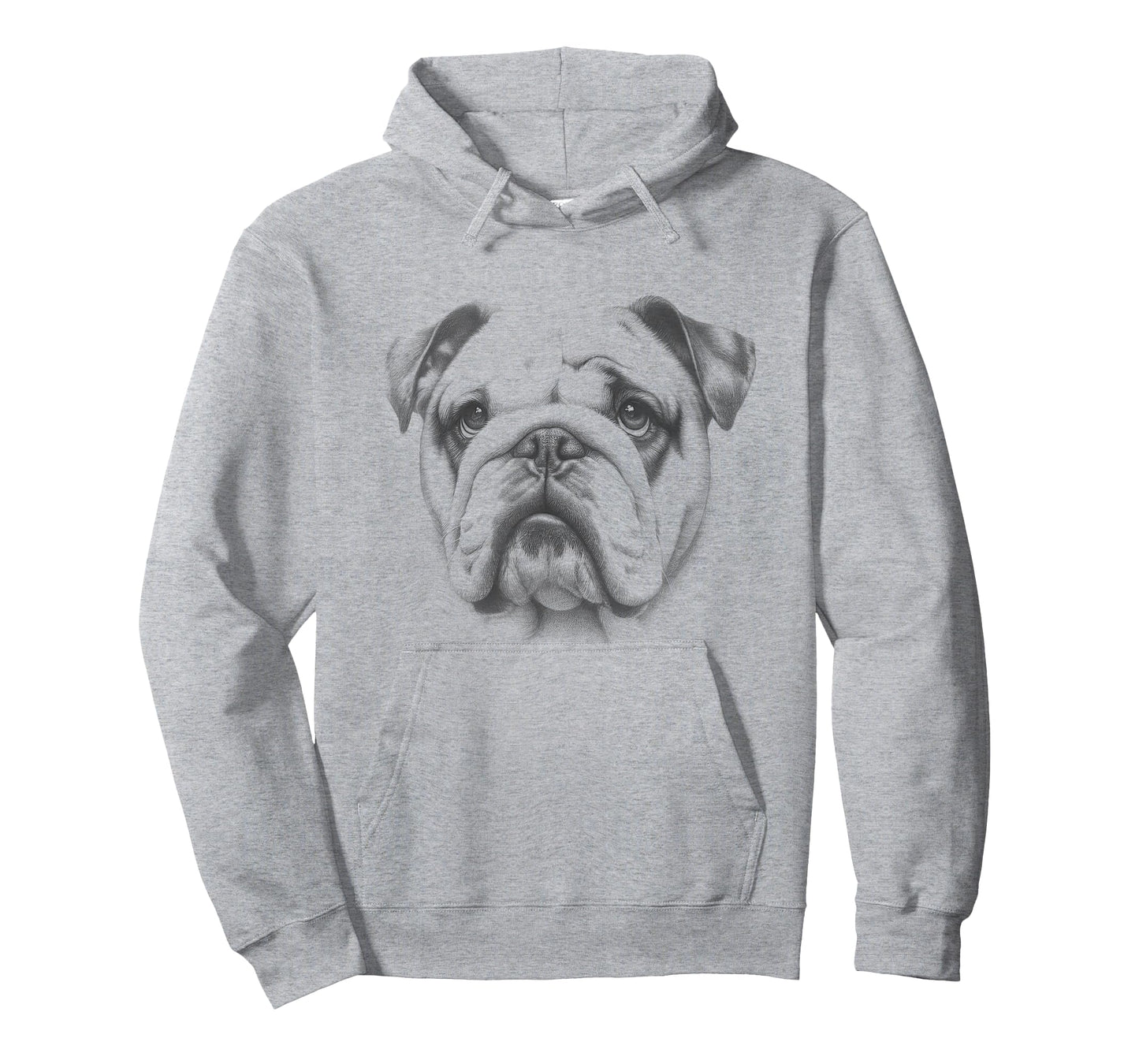 Vintage English Bulldog Drawing Art Design T-Shirt