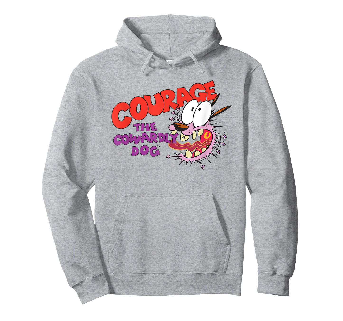 Courage The Cowardly Dog Scared Show Logo Cartoon T-Shirt