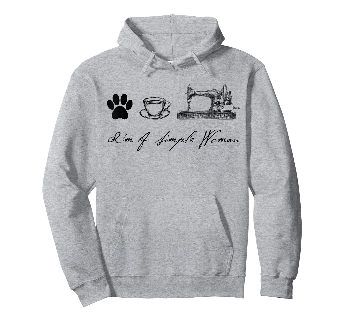 Sewer Sewing Quilter I'm a simple woman Dog Coffee Sewing T-Shirt