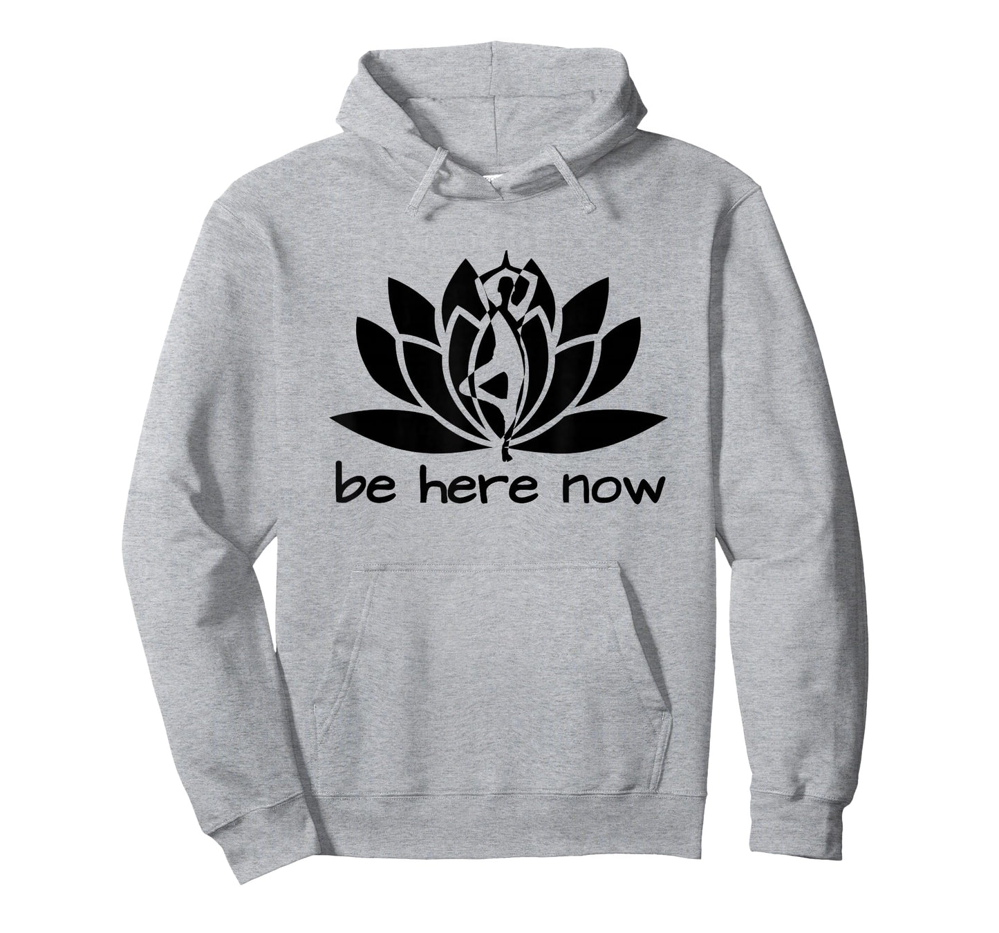 Yoga Be Here Now Fitness Workout Namaste Lotus for Women T-Shirt