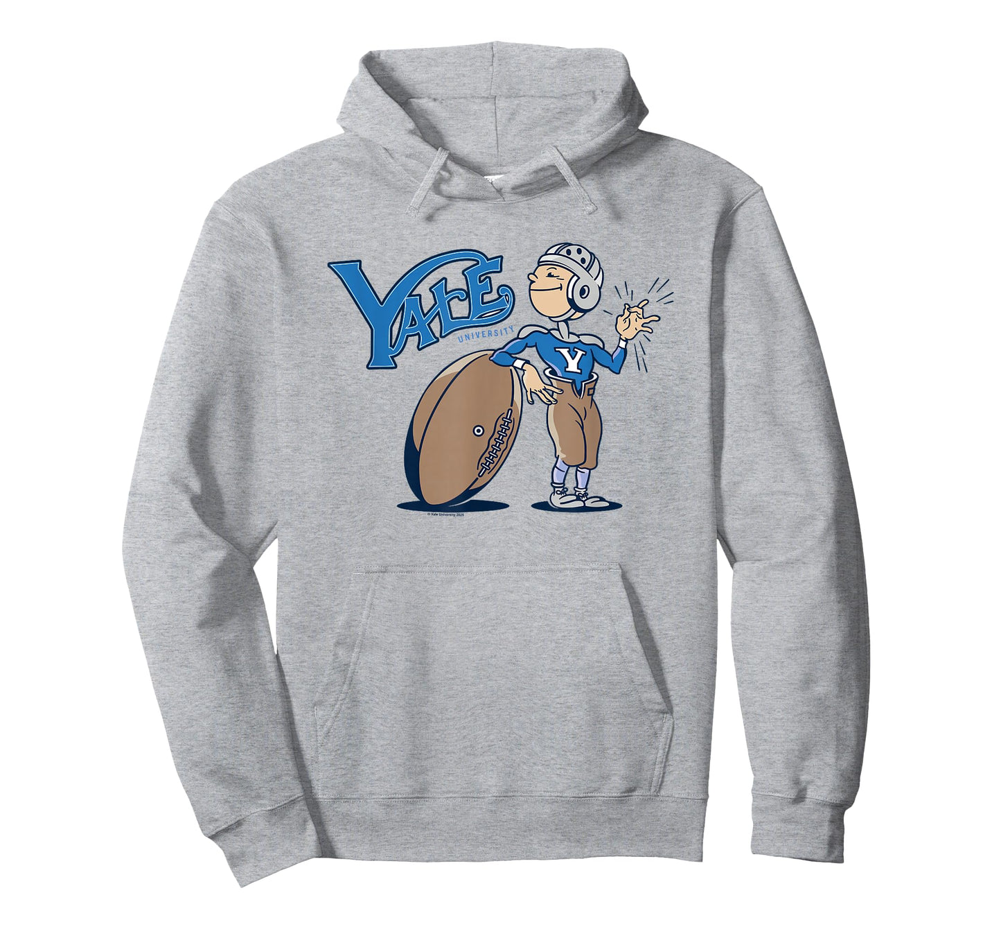 Yale University Funny Cartoon Football Player T-Shirt