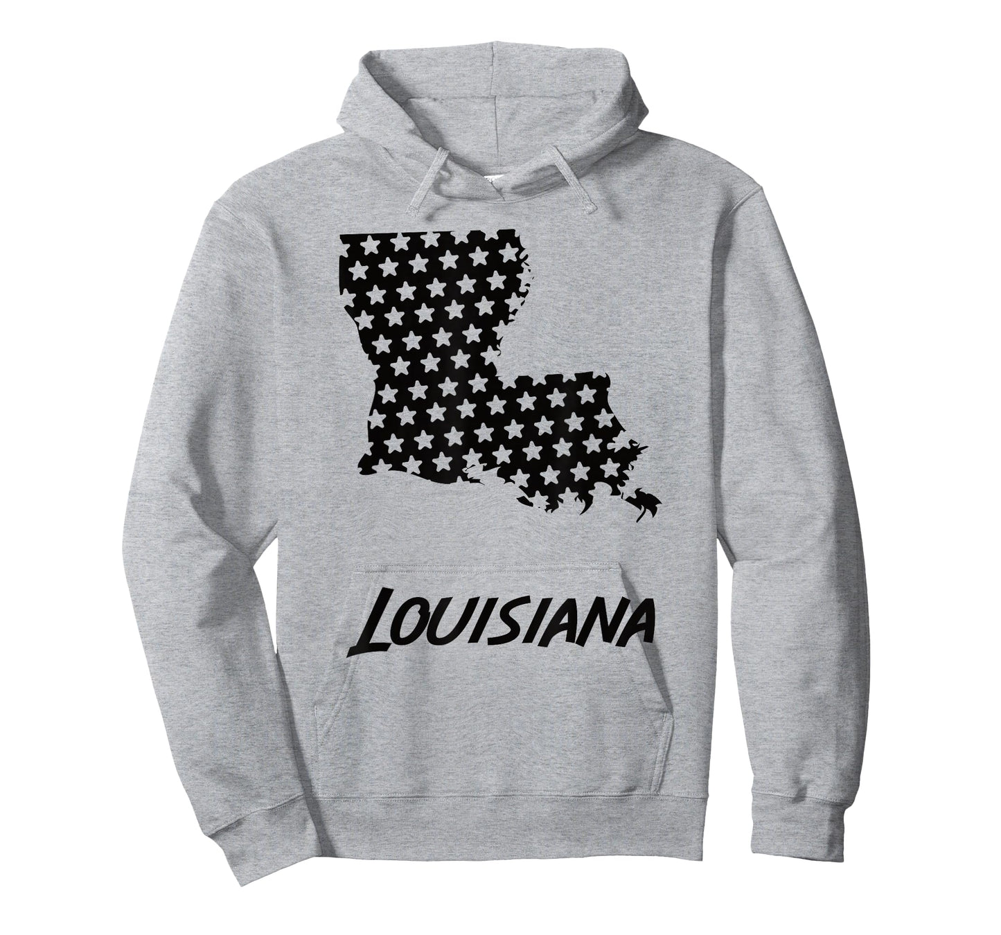 Louisiana USA State Outline Stars Vintage Retro Design T-Shirt