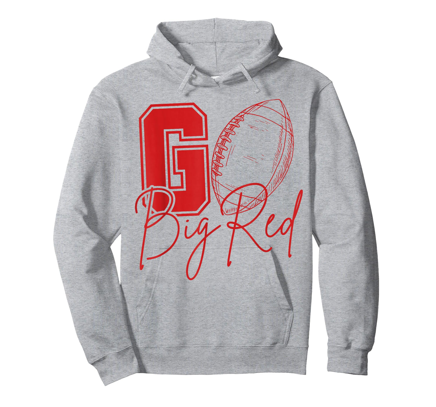 Bold Red Spirit Sports Banner for Football Fans T-Shirt