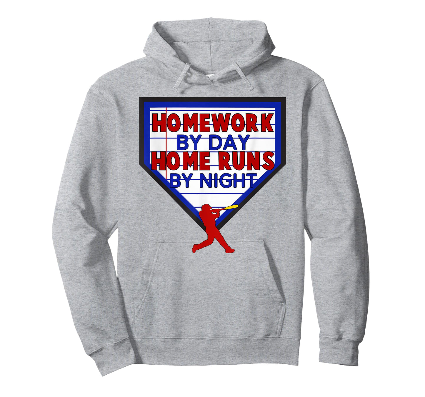 Homework by Day Home Runs by Night Baseball Back to School T-Shirt