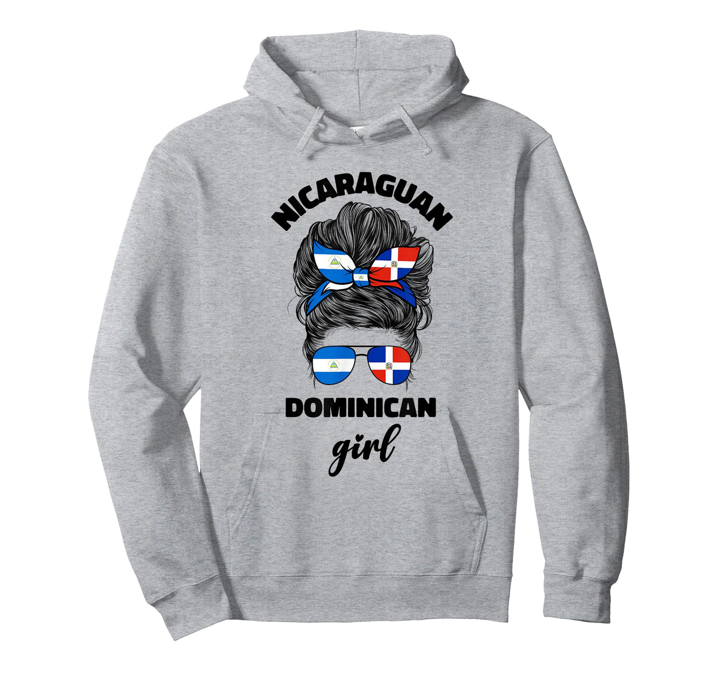Half Dominican And Nicaraguan Nicaragua Flag Girl Women Mix T-Shirt