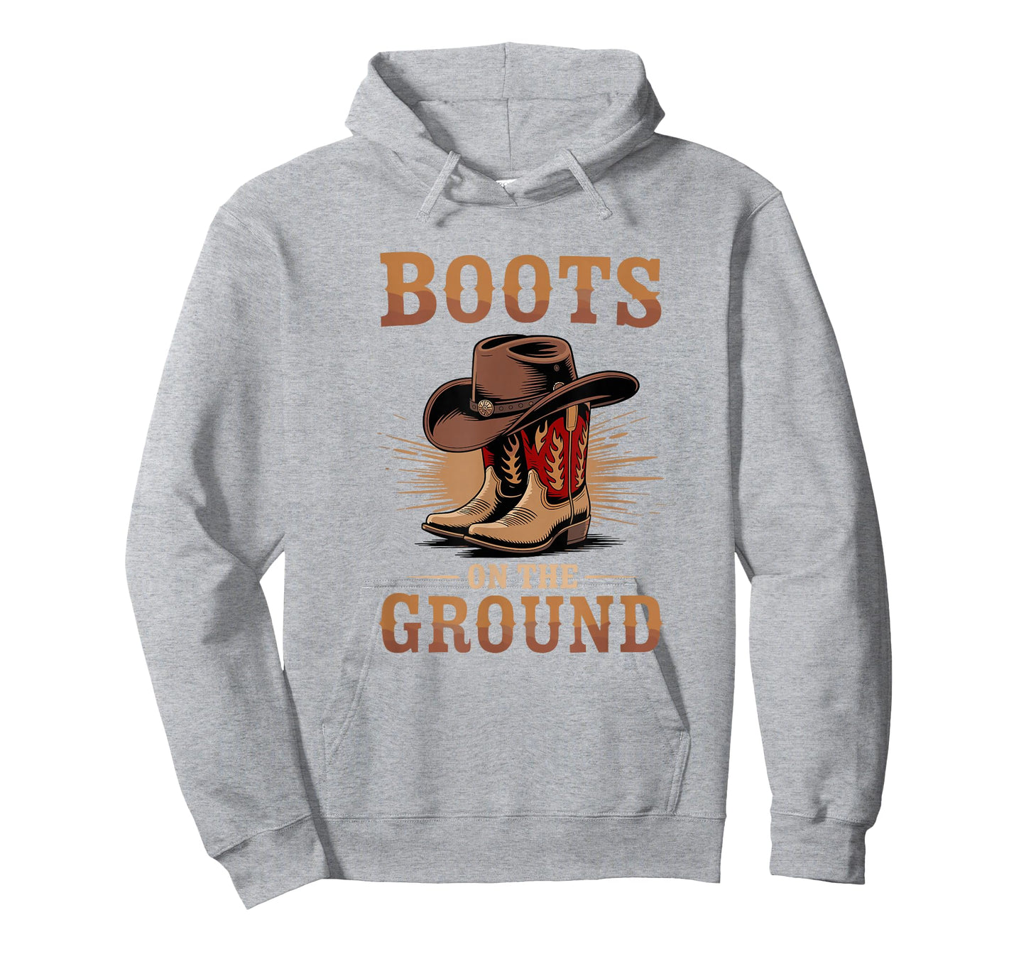 Boots On The Ground Cowboy Boots Western Country Style T-Shirt