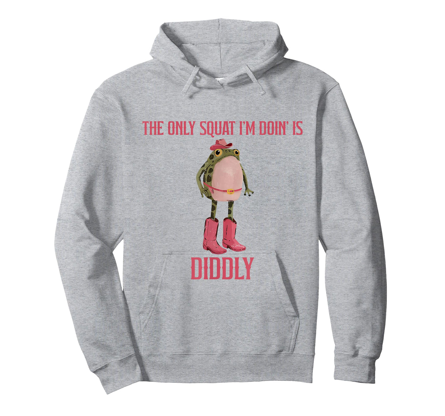 The Only Squat I'm Doin' is Diddly Funny Cowboy Frog T-Shirt