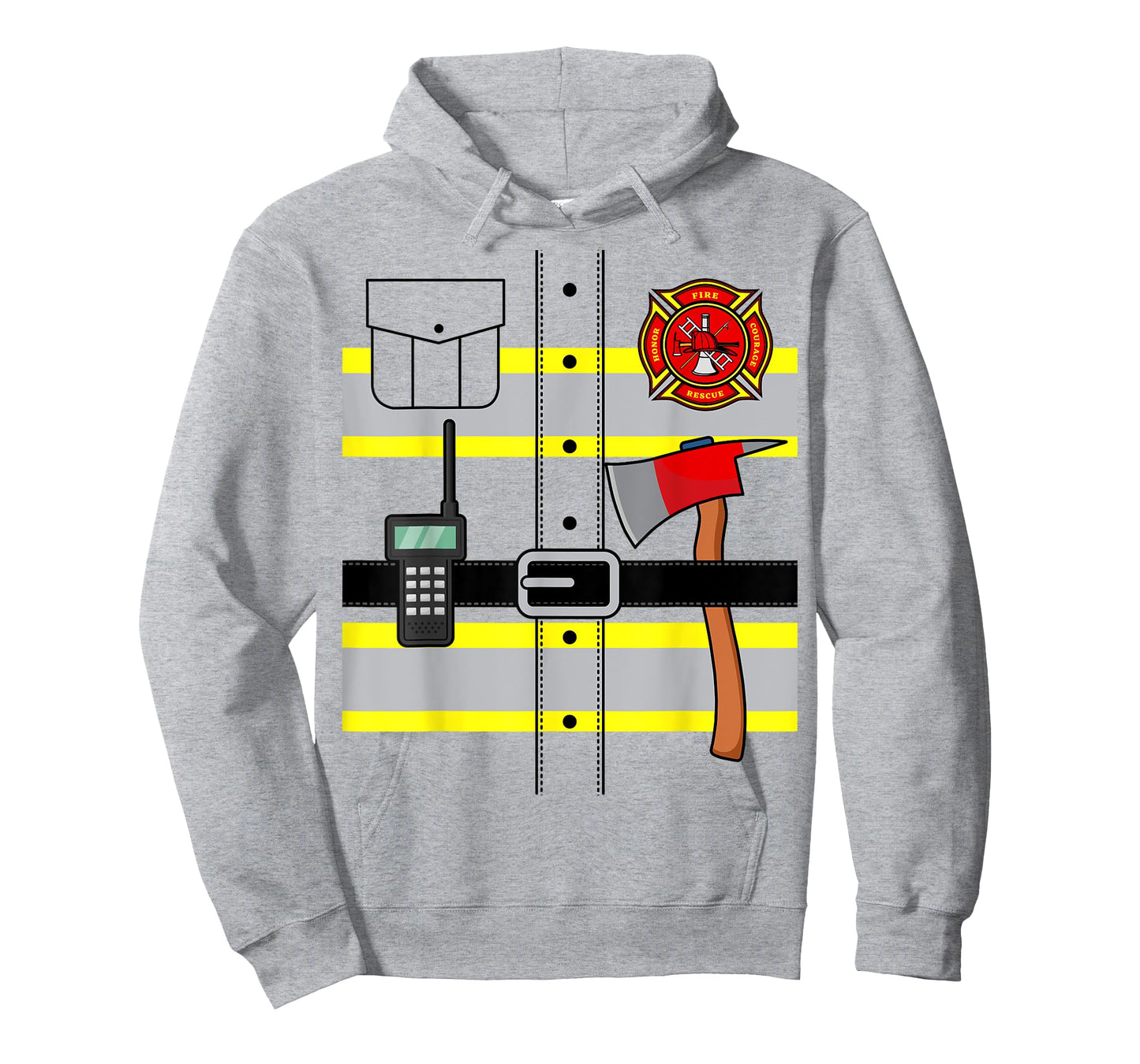 Fireman Firefighter Lazy Halloween Costume DIY Group T-Shirt