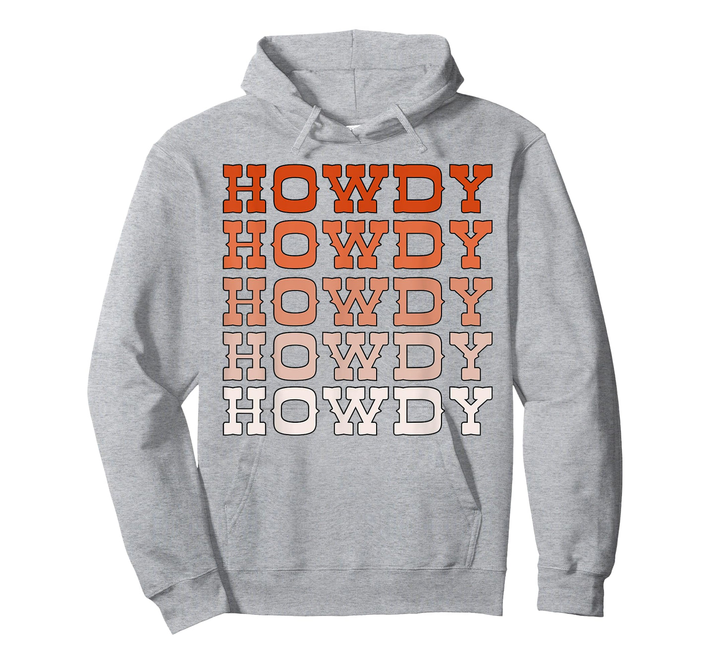 Orange Wild West Western Rodeo Yeehaw Howdy Cowgirl Country T-Shirt