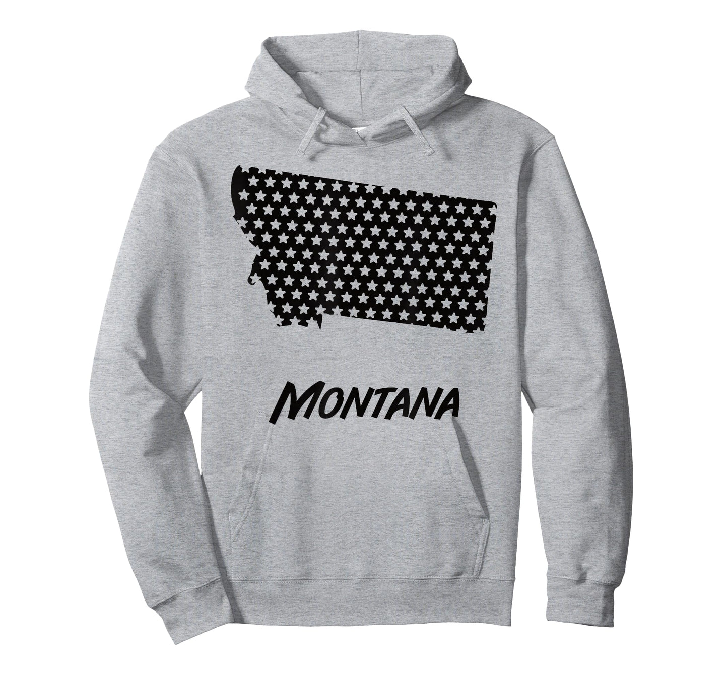 Montana USA State Outline Stars Vintage Retro Design T-Shirt