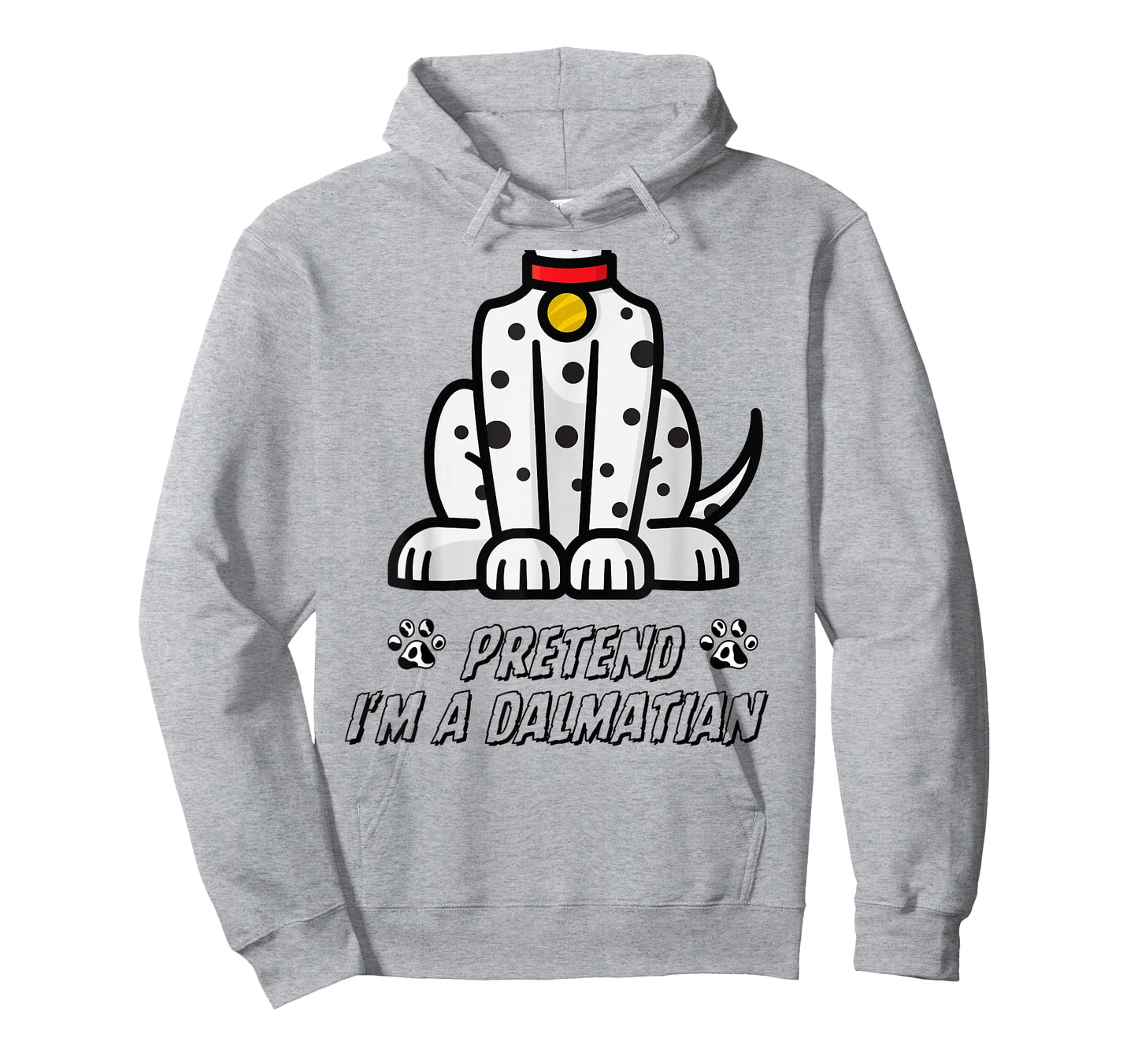 Funny Pretend I'm A Dalmatian Dog Lazy Halloween Men Women T-Shirt