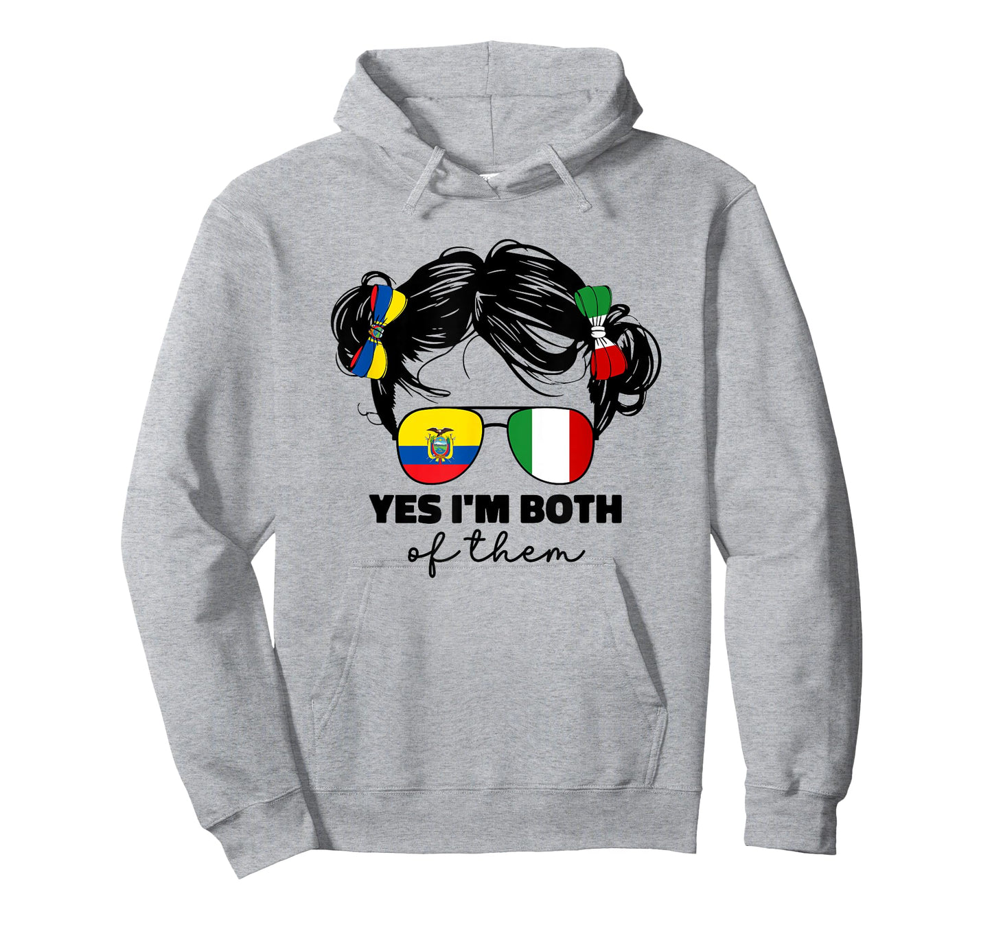Half Italian And Ecuadorian Ecuador Italy Flag Kids Girl T-Shirt