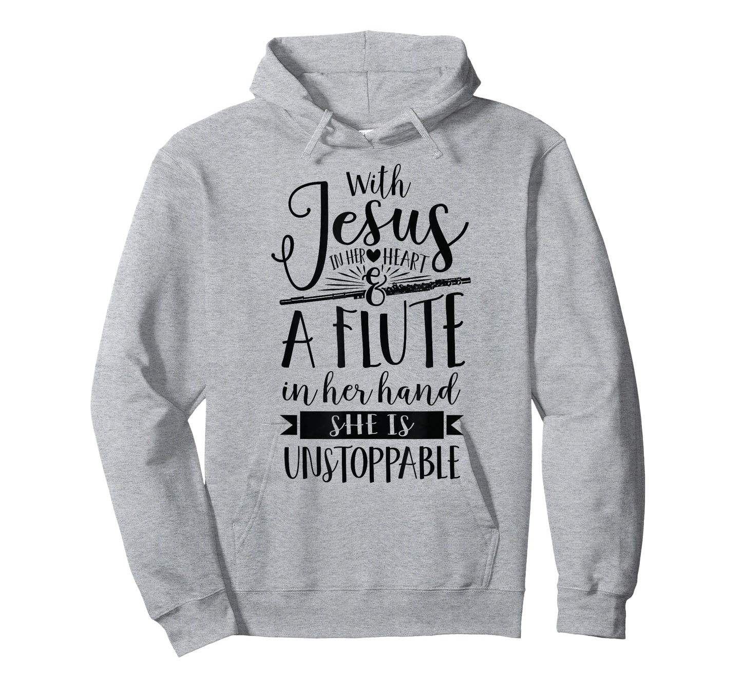 Jesus in her heart flute is unstoppable marching band Shirt T-Shirt