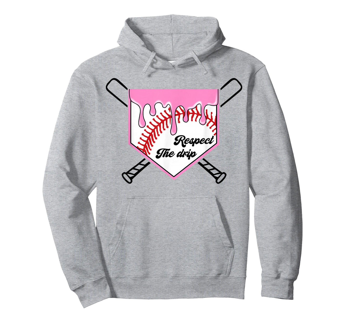 Baseball Drip Boys Home Plate Ice Cream Respect The Drip T-Shirt
