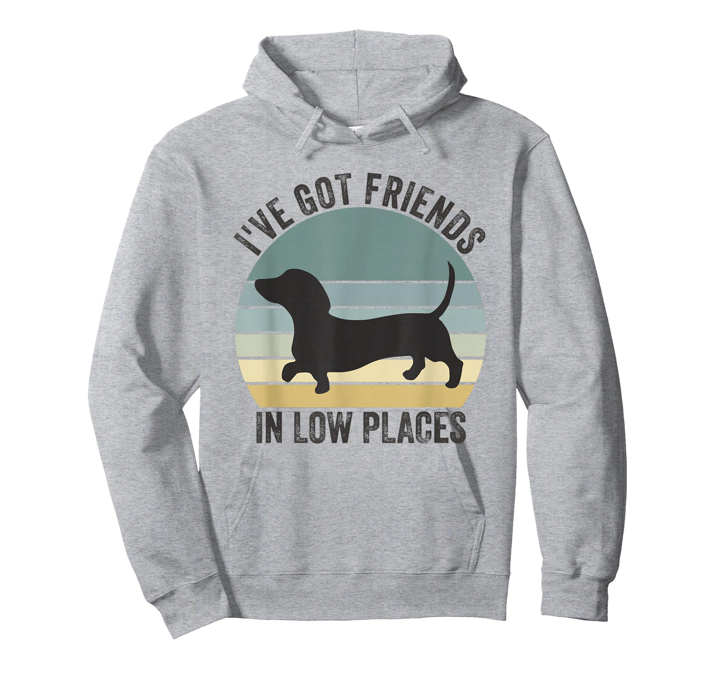 Dachshund I've Got Friends in Low Places Dog T-Shirt
