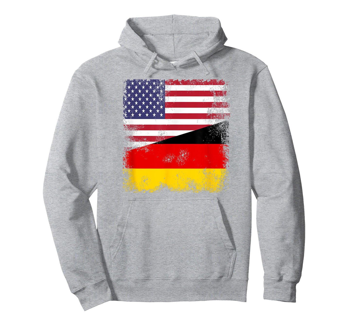 Half German Flag T-Shirt | Vintage Germany USA Gift T-Shirt