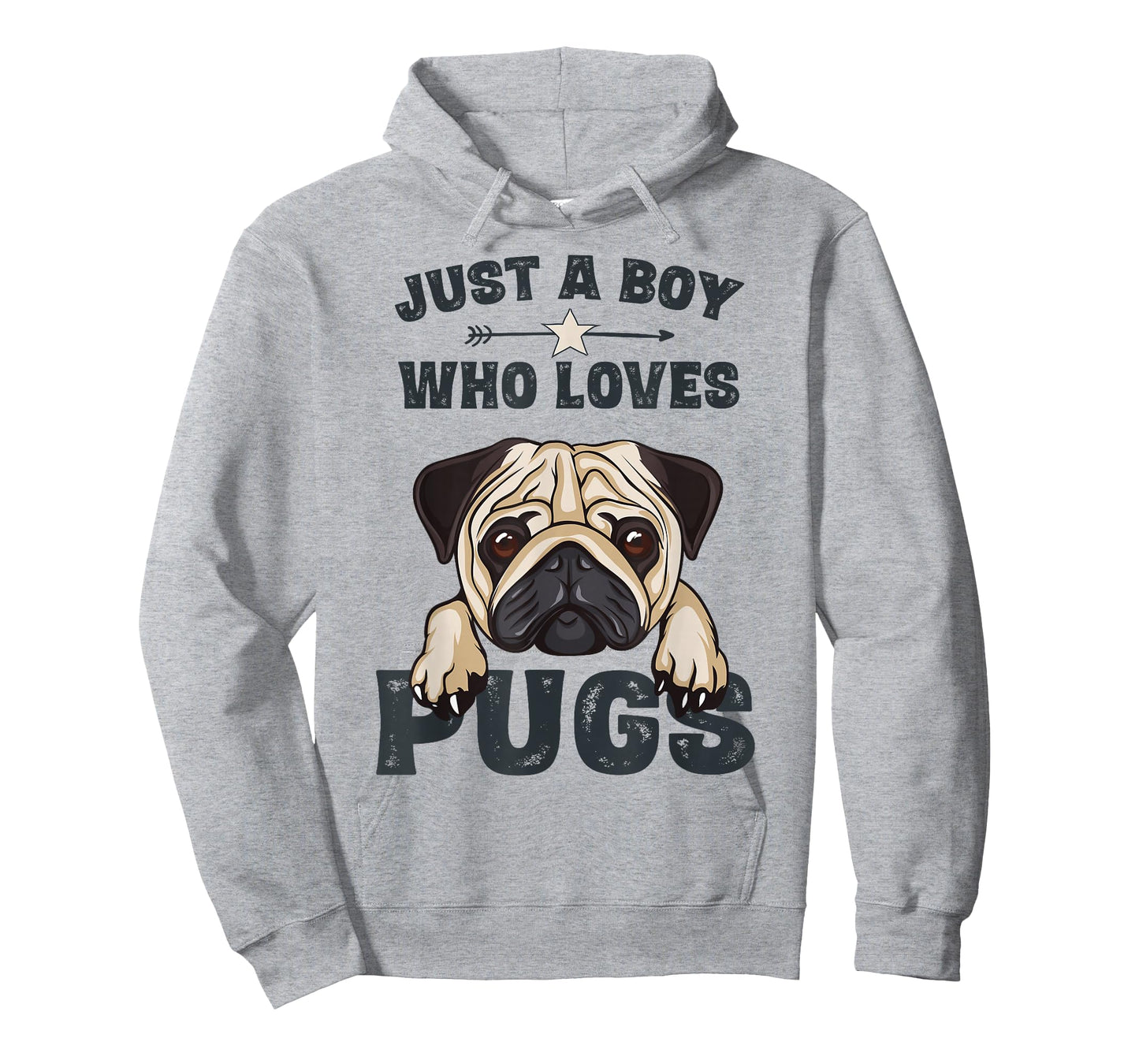 Love Pugs Funny Cute Pug Lover Saying Gift for Boys T-Shirt