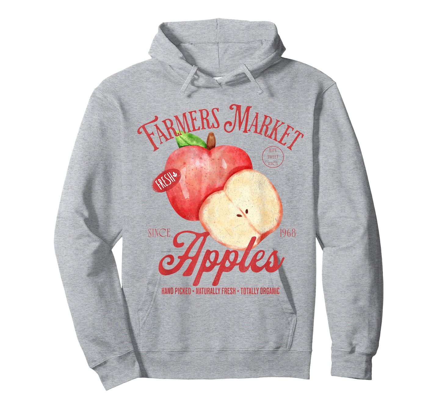 Farmers Market Apples Hand Picked Vintage Fruit Retro Apples T-Shirt