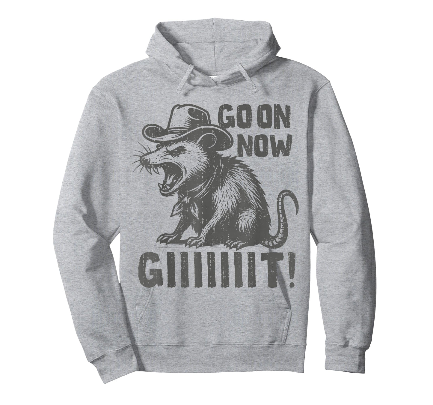 Vintage Cowboy Opossum Go On Now Git Western Country Rodeo T-Shirt