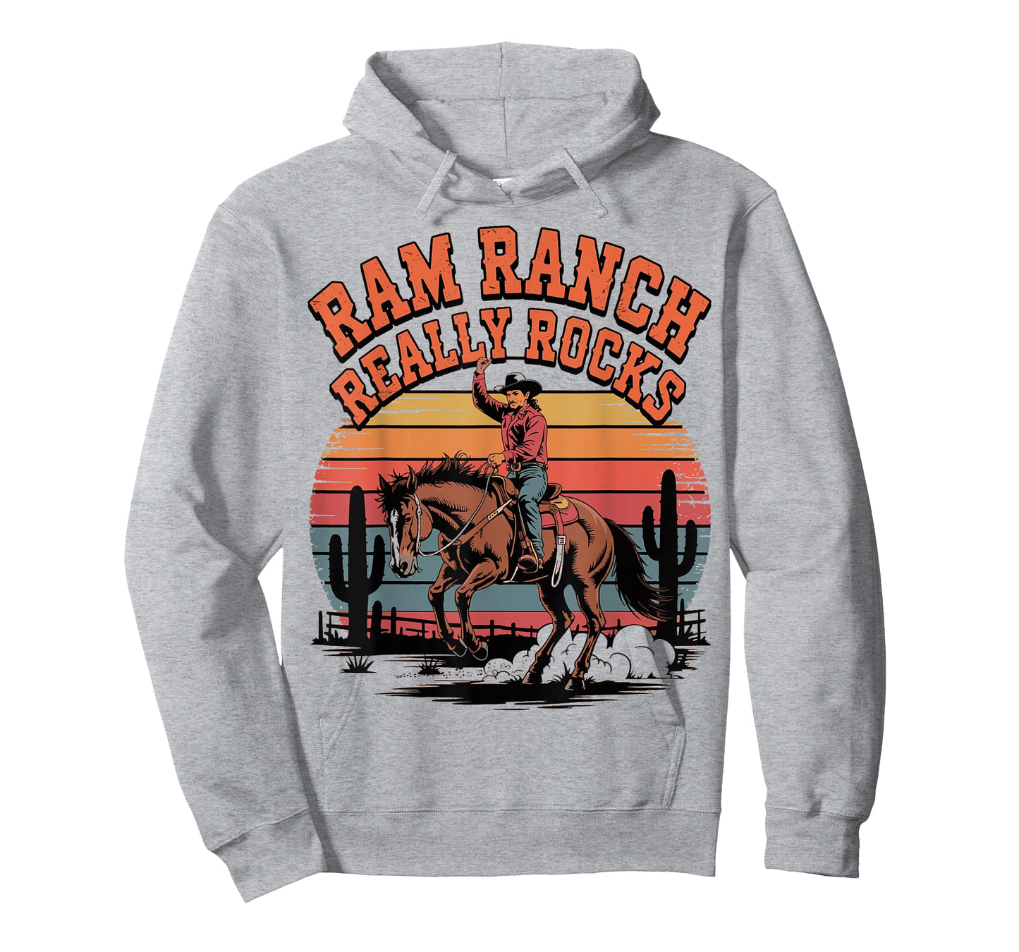 Ram Ranch Really Rocks Western Horse Riding Cowboy T-Shirt